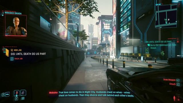 Cyberpunk 2077 - Wakako Okada (All 8 Gigs and Reward Byakko Katana) смотреть онлайн