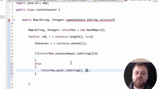 7- Map exercise count distinct letters in a sentence смотреть онлайн