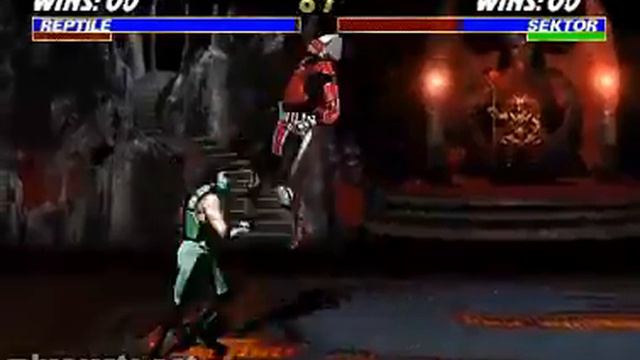 Бесплатные игры онлайн Ultimate Mortal Kombat 3 Strategy Guide Reptile Counter Punisher смотреть онлайн