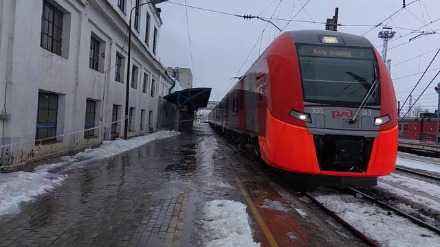 Скоростной электропоезд ЭС1П-013 "Ласточка-премиум" №703 Нижний-Новгород-Москва смотреть онлайн