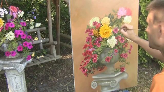 Художник Денис Никонов. Написание букета с натуры смотреть онлайн