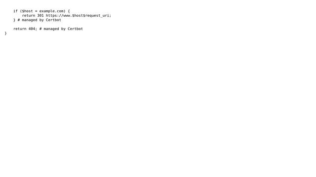 DevOps & SysAdmins: nginx: [warn] conflicting server name "example.com" on 0.0.0.0:443, ignored смотреть онлайн