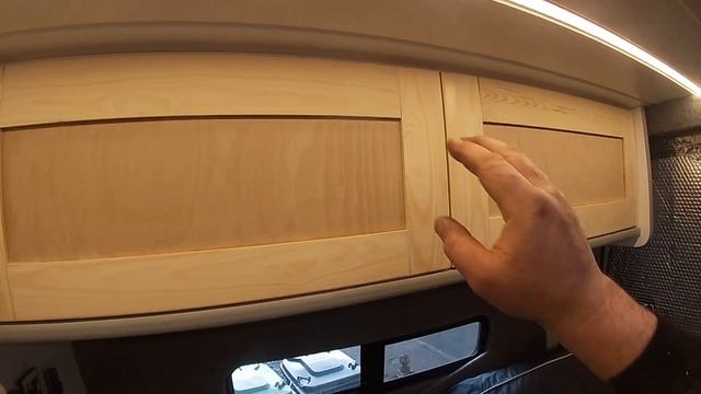 Vw crafter sprinter camper van conversion self build over head locker cupboard doors part 2 смотреть онлайн
