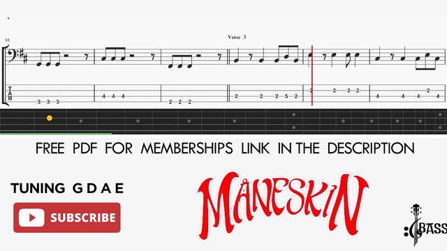 Måneskin - Beggin’ (🔴Bass Tabs | Notation) @ChamisBass #maneskinbass #chamisbass #basstabs смотреть онлайн
