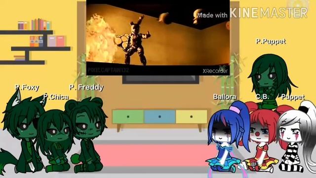 Phantoms react to left behind +Ballora,Baby,and Puppet//watch 'till end смотреть онлайн