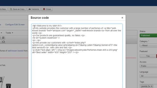Joomla 3.x configuration: SEO ONPAGE configuration смотреть онлайн