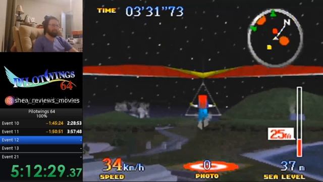 Pilotwings 64 - 100% (All Perfects) Speedrun WR! - 10:25:36 смотреть онлайн