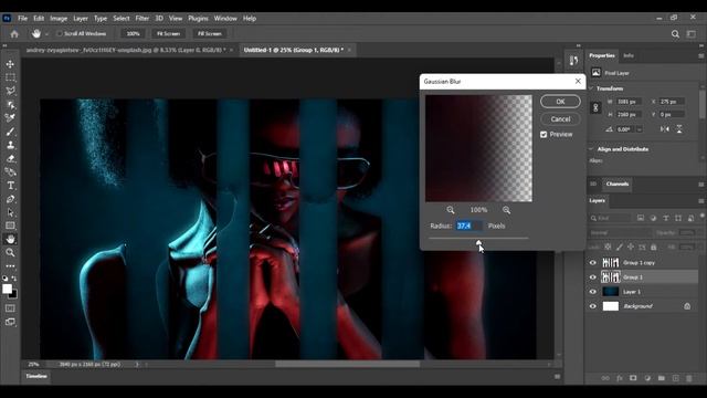 Create Fractal Glass Effect In Photoshop - Photo Editing