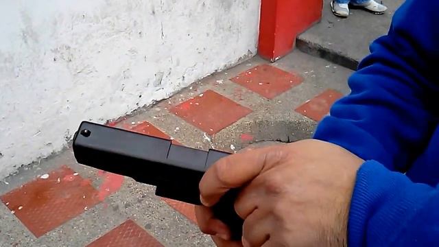 PISTOLA FOGUEO SALVA DETONADORA BRUNI GLOCK 17 ARTIDEPORT COLOMBIA 3125286943 WhatsApp смотреть онлайн