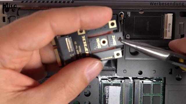 Upgrade-Kit M.2 auf mPCIe Adapter für WiFi/WLAN & Bluetooth - Aufrüstung смотреть онлайн