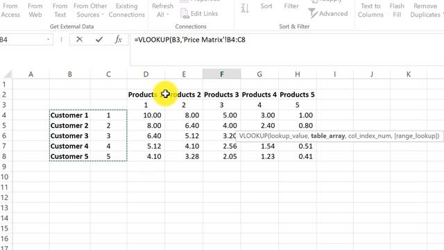 Microsoft Excel and the Index Formula - How to Create a Customer / Product Price Matrix смотреть онлайн