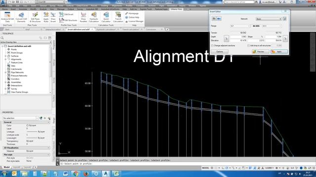 Pipe network design with Urbano Visio and AutoCAD Civil 3D смотреть онлайн
