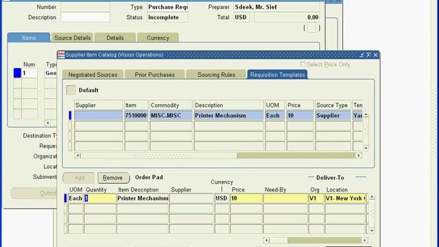 Oracle APPS 12R - Creating Requisition from Template 22 5 смотреть онлайн