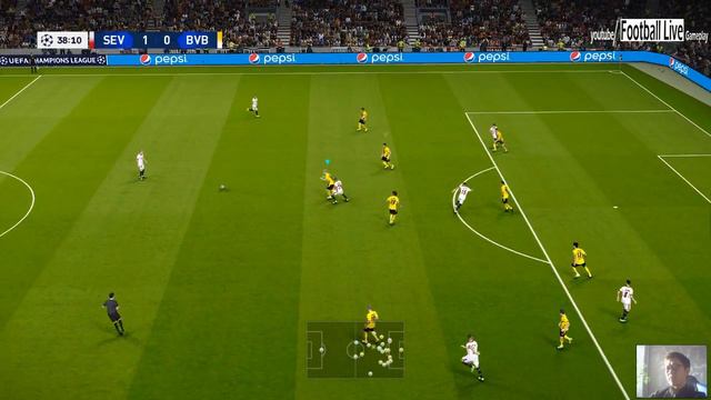 PES 2021 | Sevilla vs Borussia Dortmund | UEFA Champions League UCL | Gameplay PC смотреть онлайн