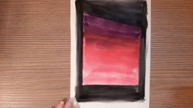 Рисуем ночной город. Ночь гуашью. Малюємо нічь. Draw. смотреть онлайн