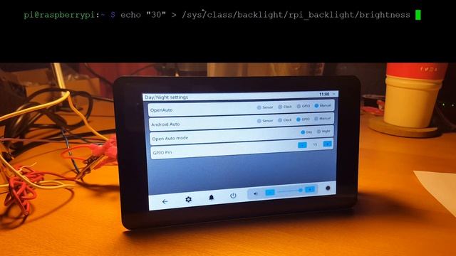 OpenAuto Pro Headunit - Day/Night Illumination Backlight for 7" Raspberry Pi Touchscreen смотреть онлайн
