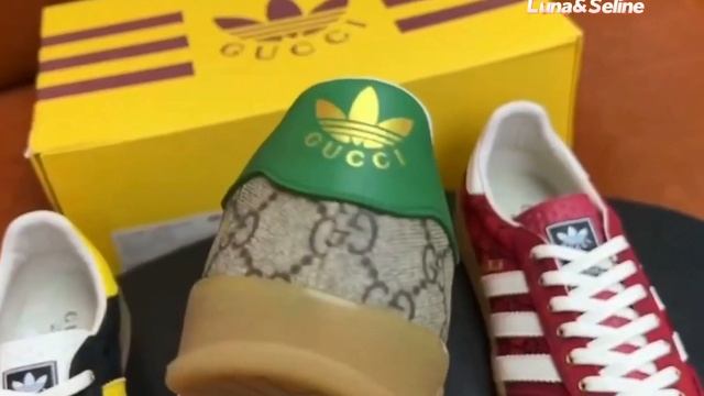 Adidas gazelle x Gucci includes gucci laces extra brand смотреть онлайн
