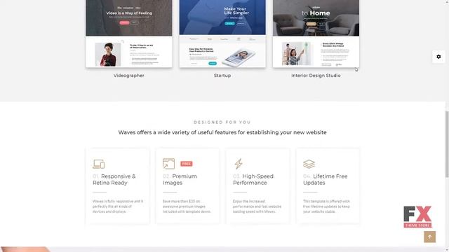 Waves - 9 in 1 Business One Page Website Template TMT Spike Harvie смотреть онлайн