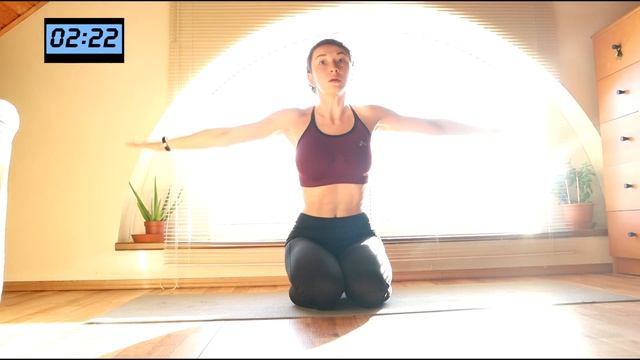 Full body morning workout. 5 minute, no equipment. 5 минутная утренняя тренировка всего тела. смотреть онлайн