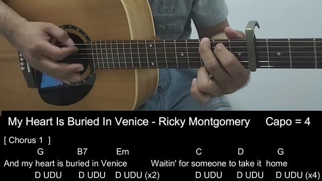 My Heart Is Buried In Venice - Ricky Montgomery Guitar Tutorial with Chord / Lyrics смотреть онлайн