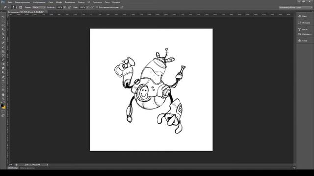 CLEANSING ROBOT SPEEDPAINT IN PHOTOSHOP смотреть онлайн