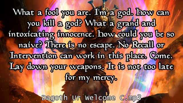 Dagoth Ur Russian Voice Lines смотреть онлайн