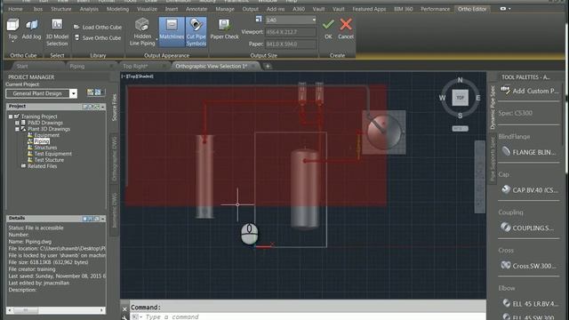 Plant 3D Basic Ortho Creation with Jog смотреть онлайн