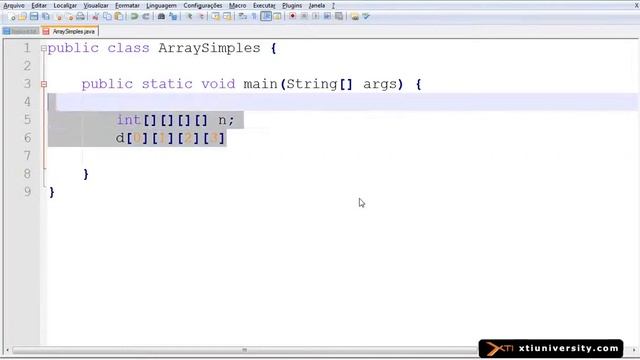 Universidade XTI - Curso Online Java - Aula 021 - Array Multidimensional смотреть онлайн