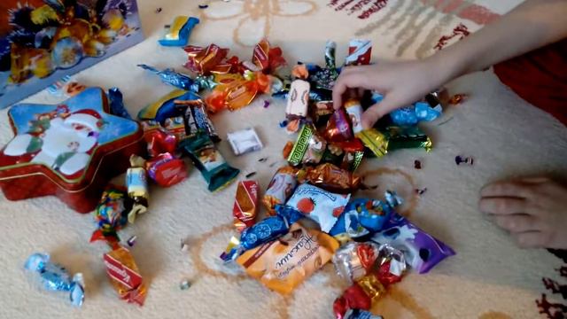 Что было у меня в новогоднем подарке. Обзор. 1 января. смотреть онлайн