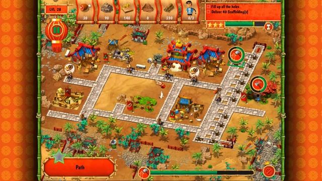Monument Builders - Great Wall of China - Desert Level 28 - Walkthrough смотреть онлайн