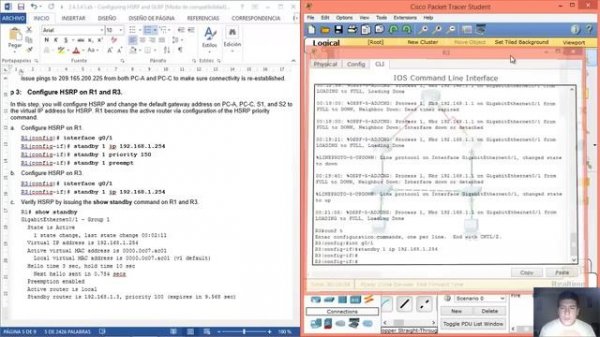 2.4.3.4 Lab - Configuring HSRP and GLBP