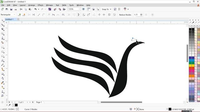 Gold Duck Logo Design | CorelDraw X7 Tutorial. how to create gold effect in corel смотреть онлайн
