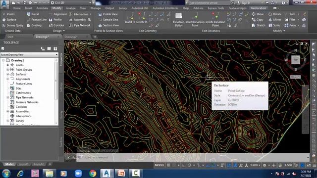 Create Surface with Contours in AutoCAD Civil 3D in URDU/Hindi [Lecture 3] смотреть онлайн