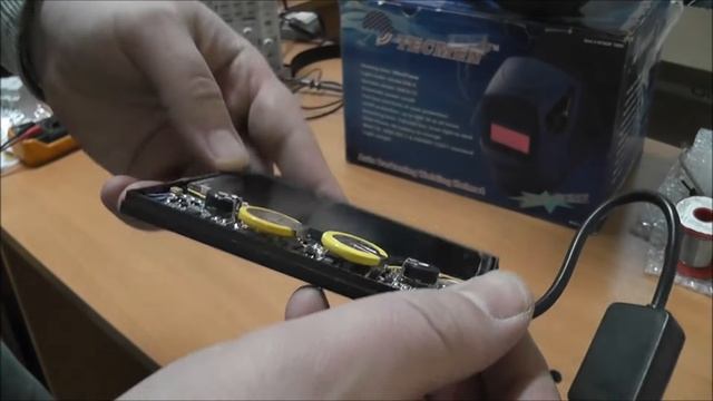 Ремонт сварочной маски "хамелеон". Замена батарей в безбатарейной маске. %) смотреть онлайн