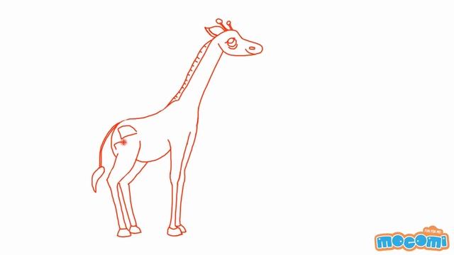 How to Draw a Giraffe - Step By Step Drawing for Kids | Educational Videos by Mocomi смотреть онлайн