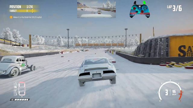 Wreckfest 23.12.26 Tournament Rumble Race - Bonebreaker Valley - Roadslayer смотреть онлайн