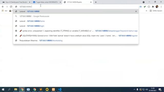 Menyiapkan Dashboard Page Backend dari Template Bootstrap 4 di dalam Laravel 6 смотреть онлайн