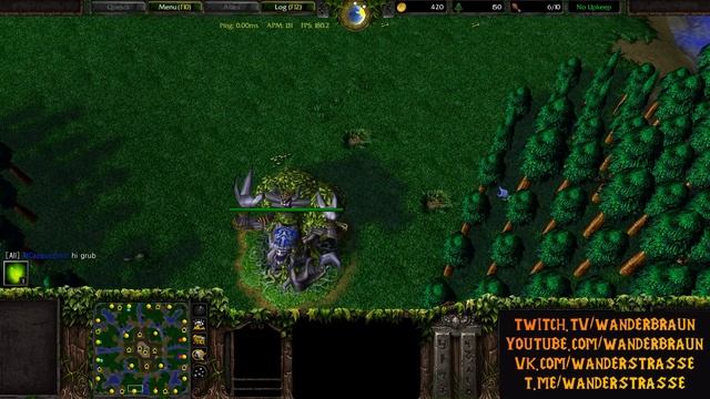 Всеобщий хаос: матч 4 на 4 с Grubby. Cast #115 [Warcraft 3]