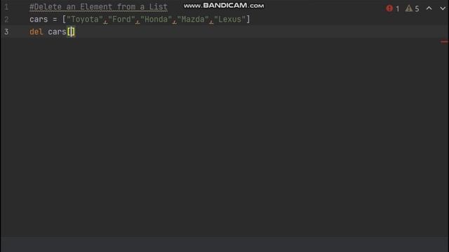 Delete an element from a List смотреть онлайн