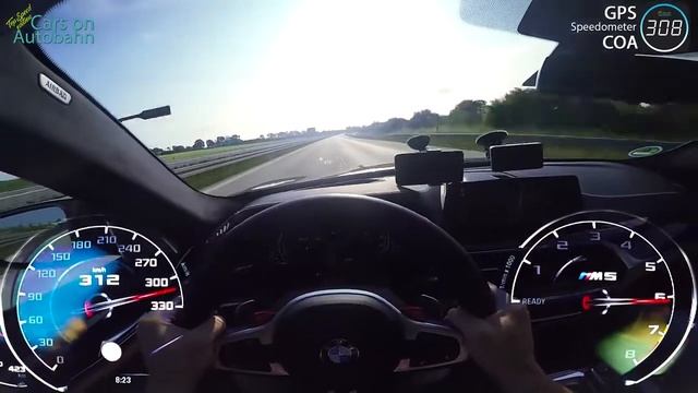 BMW M5 F90 автобан
