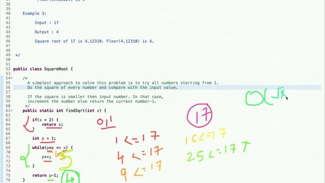 Find Square Root of a Number (sqrt(x)) | Binary Search | Programming Tutorials смотреть онлайн