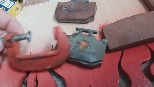 Востановление тормозных накладок от мотоцикла. смотреть онлайн