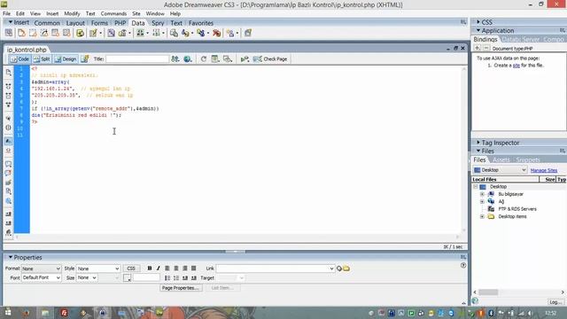 php de ip bazlı kontrol смотреть онлайн