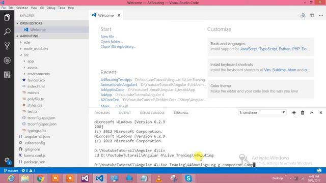 Angular 4 Tutorial - Routing смотреть онлайн