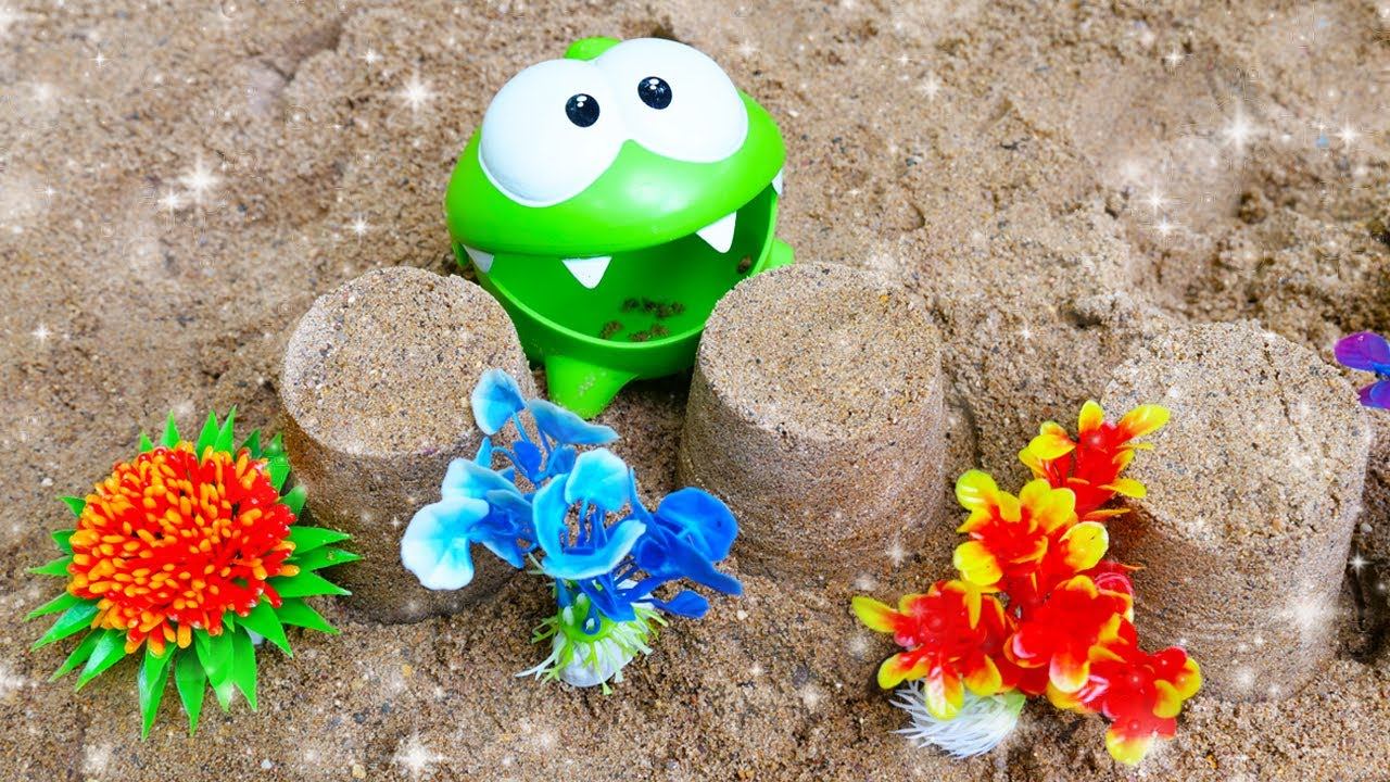 АМ НЯМ и МАШИНКИ - Куличики в песочнице. Развивающее видео для малышей смотреть онлайн