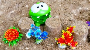 АМ НЯМ и МАШИНКИ - Куличики в песочнице. Развивающее видео для малышей