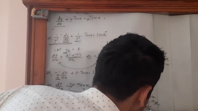 Solve dy/dx+y.Tanx=y^3.Secx смотреть онлайн