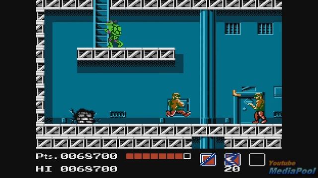 1989 Teenage Mutant Ninja Turtles (NES) Game Playthrough Retro Game смотреть онлайн