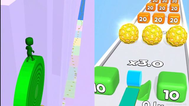 Layers Roll | Peel Runner 3D - All Level Gameplay Android,iOS - NEW APK UPDATE смотреть онлайн