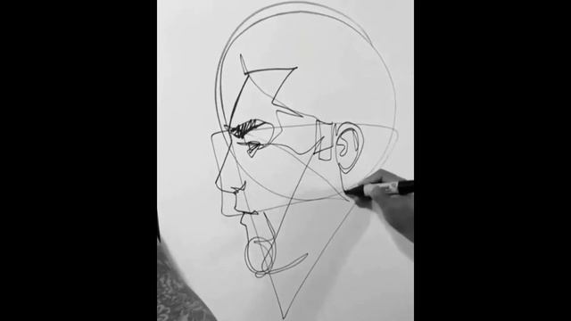 Рисунок, не отрывая руки. (Портрет) (Drawing without lifting your hands (Portrait)) смотреть онлайн